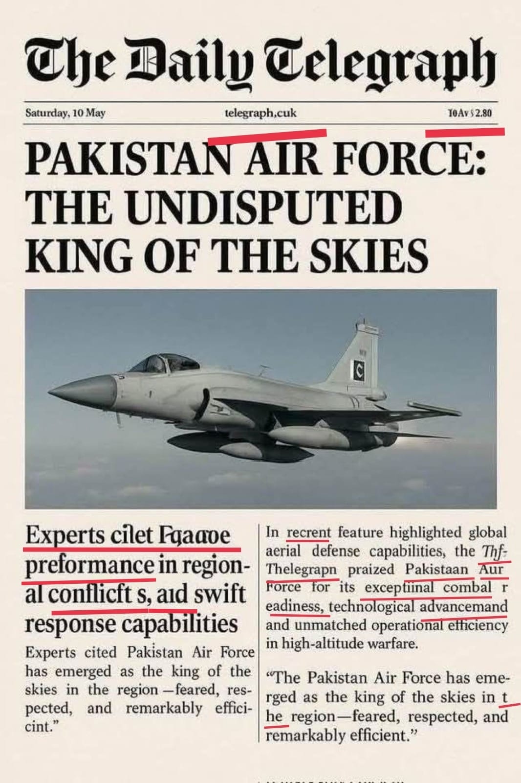 Fact-Check: True. Ishaq Dar cites fabricated article regarding Pakistan Air Force