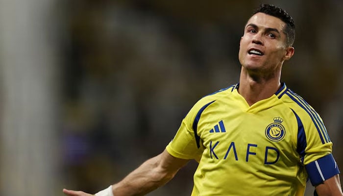 Soccer Football - Asian Champions League - Group B - Al Nassr v Al Rayyan - Al-Awwal Park, Riyadh, Saudi Arabia - September 30, 2024 Al Nassrs Cristiano Ronaldo celebrates scoring their second goal. — Reuters