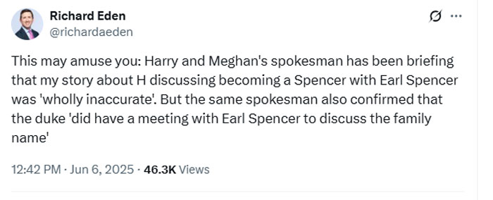 Meghan Markle, Prince Harrys spokesperson reacts to name change claims
