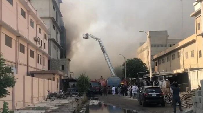 Karachi factory blaze enters second day