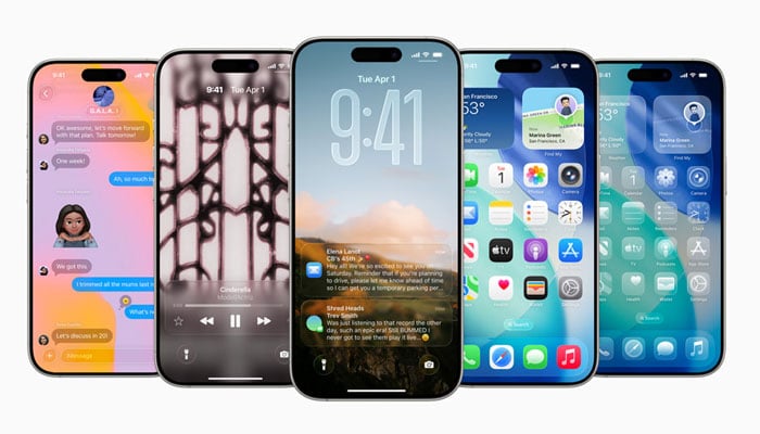 The image shows that a major update of iOS 26 brings a beautiful new design, intelligent experiences, and improvements to the apps users rely on every day. — Apple/File