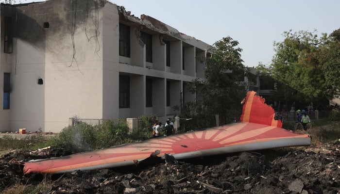 Wreckage of a Boeing 787 Dreamliner lies at the site where the Air India plane crashed in Ahmedabad, India, June 12, 2025. — Reuters