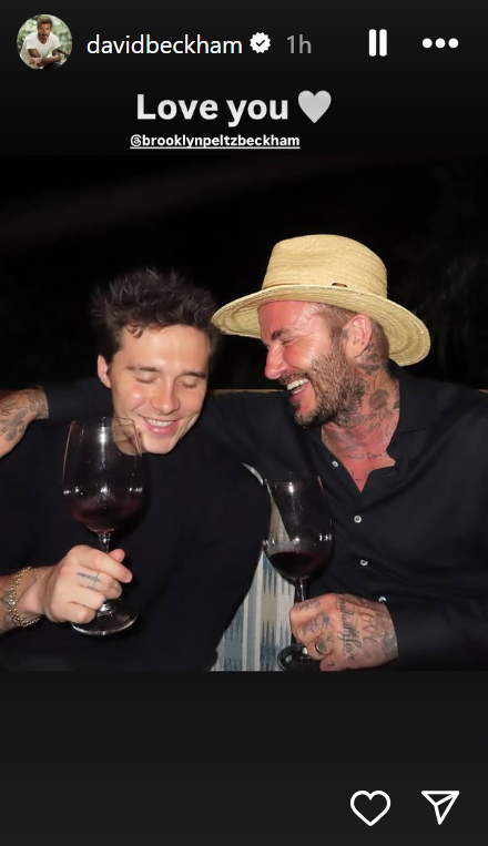 David Beckham extends olive branch to Brooklyn despite getting snubbed