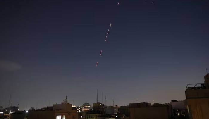 Army air defence firing is seen following the Israeli strike in Tehran, Iran, June 13, 2025. — Reuters