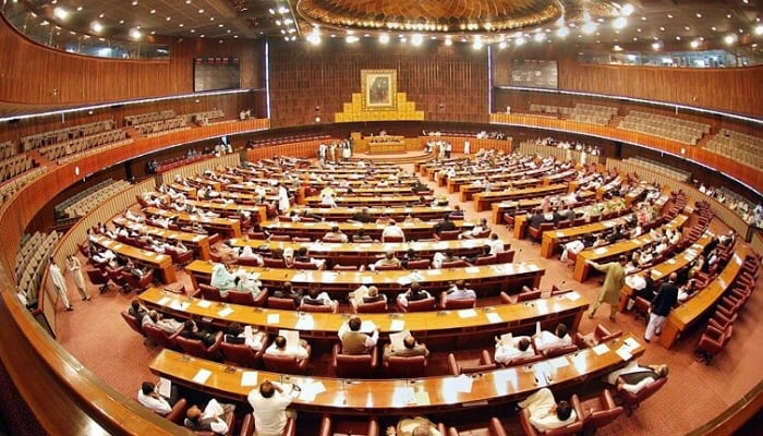 An undated photo shows the hall of the Senate of Pakistan. — Senate/Facebook