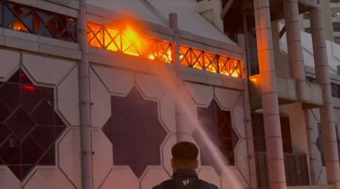 Karachi shopping mall fire brought under control