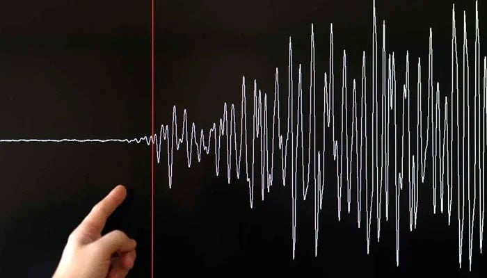 A representational image of a Richter Scale can be seen measuring an earthquake. — AFP/File