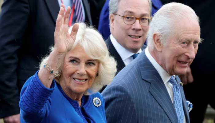 Queen Camilla leaves King Charles at home to join celebrities in Royal Box