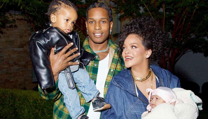 Rihanna makes rare appearance with her sons at Smurfs premiere