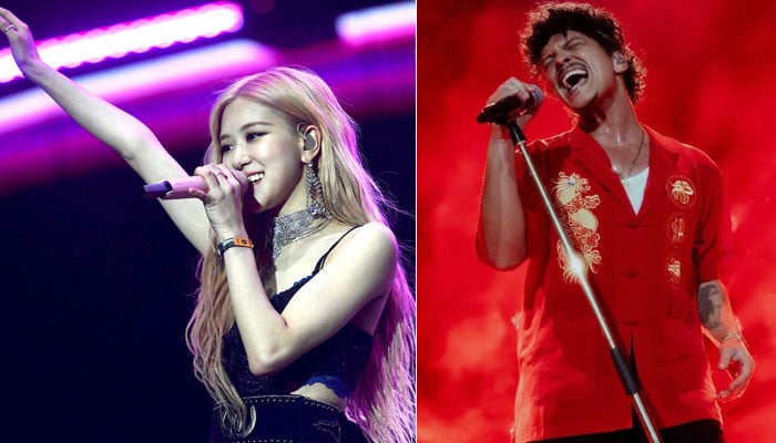 Rose, Bruni Mars light up SoFi Stadium with surprised duet