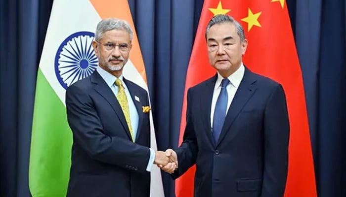 Indian Foreign Minister S Jaishankar (left) and his Chinese counterpart Wang Yi. — X/@DrSJaishankar/File