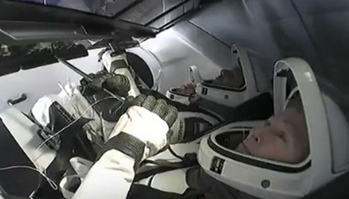 Axiom-4 crew pictured during their return to Earth on July 15, 2025. — XSpaceX