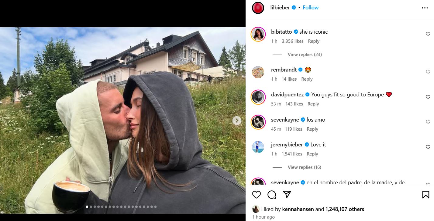 Justin Bieber squashes marriage woe rumors with tribute post to wife Hailey