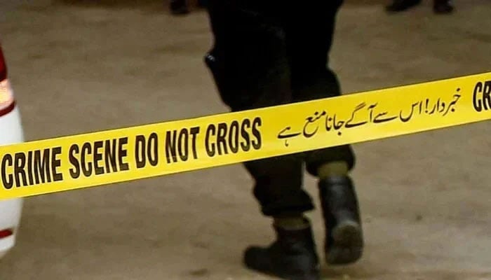 he picture shows a police tape at crime scene. — AFP/File