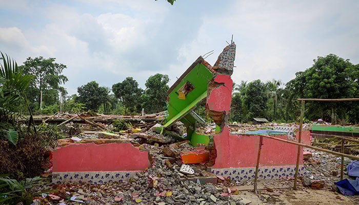 Debris is seen after a demolition drive by authorities in Goalpara district in the northeastern state of Assam, India, July 18, 2025. — Reuters