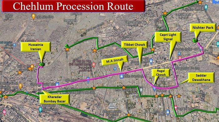 Karachi traffic plan for Chehlum procession issued