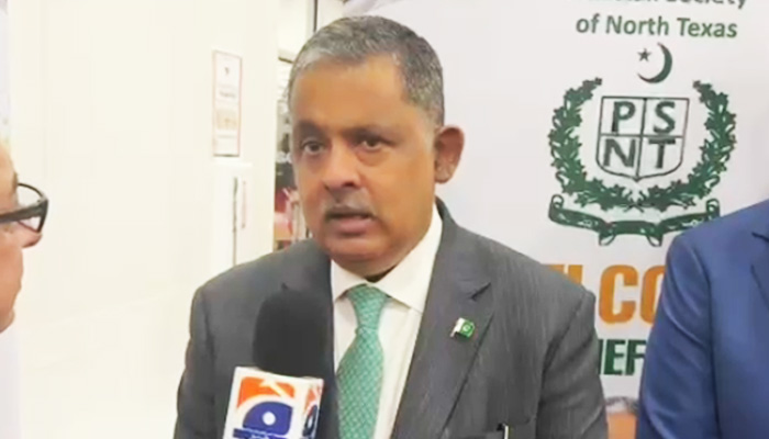 Pakistan’s Ambassador to the United States Rizwan Saeed Sheikh speaks to Geo News. —  Reporter