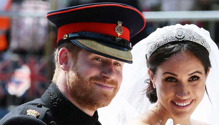 Prince Harry and Meghan Markle after their wedding in UK