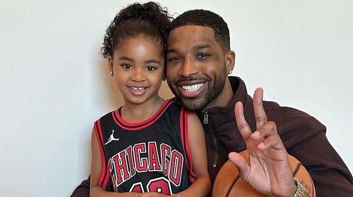 Tristan Thompson supports daughter True's new venture
