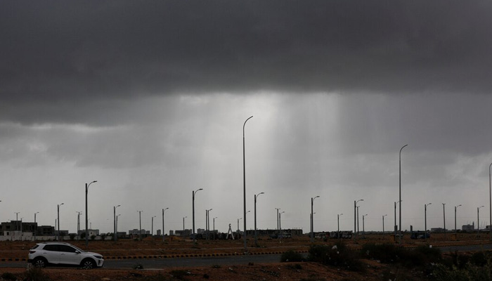 A file photo shows a view of rain clouds in Karachi. — Reuters