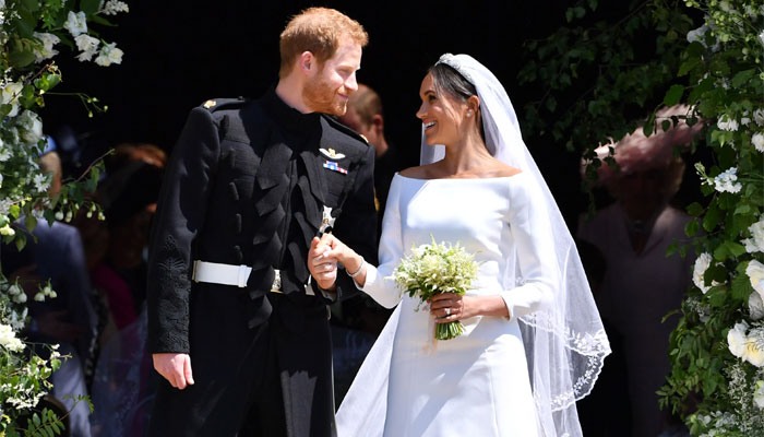 Prince Harry reacts as Meghan Markle shares private moments
