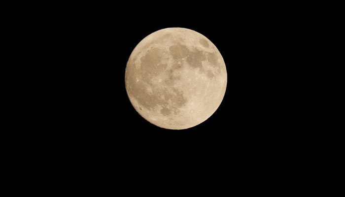 View of the moon from the Rose Bowl Stadium in Pasadena, California, US, September 6, 2025. —Reuters