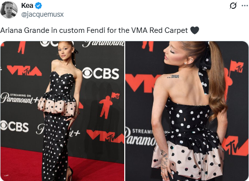 Ariana Grande stuns with four wardrobe changes at the 2025 VMAs