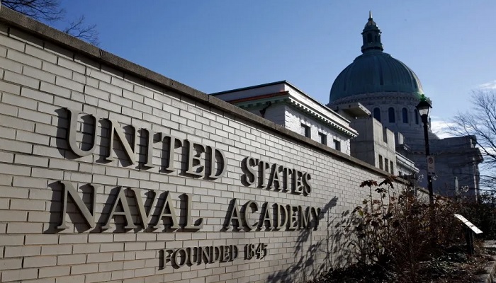 An image of the outer wall of US Naval Academy. — AFP/File