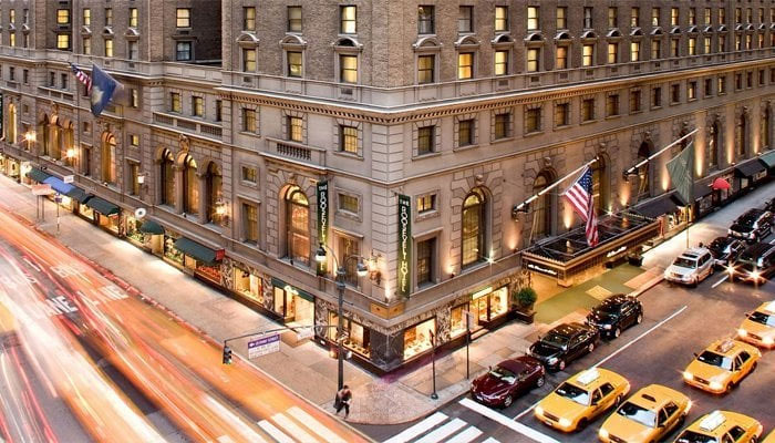 The view outside the iconic Roosevelt Hotel. — The Roosevelt Hotel/Gallery