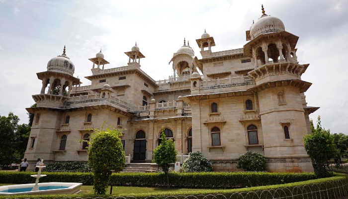 This photograph taken on August 13, 2025 shows a general view of the main building at the Mayo College school in Ajmer, India. — AFP