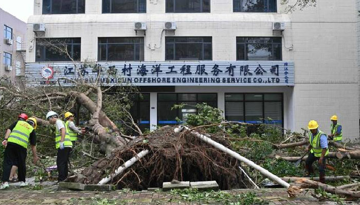 Typhoon Ragasa churned into Guangdong, home to tens of millions of people, with winds up to 145 kilometres per hour. — AFP