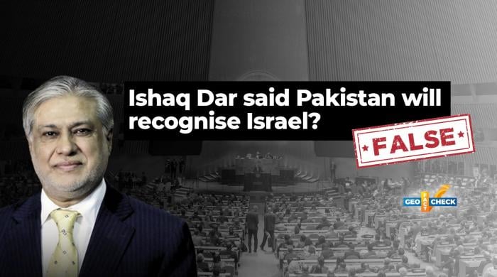 Fact-check: Viral clip falsely claims Ishaq Dar said Pakistan will recognise Israel