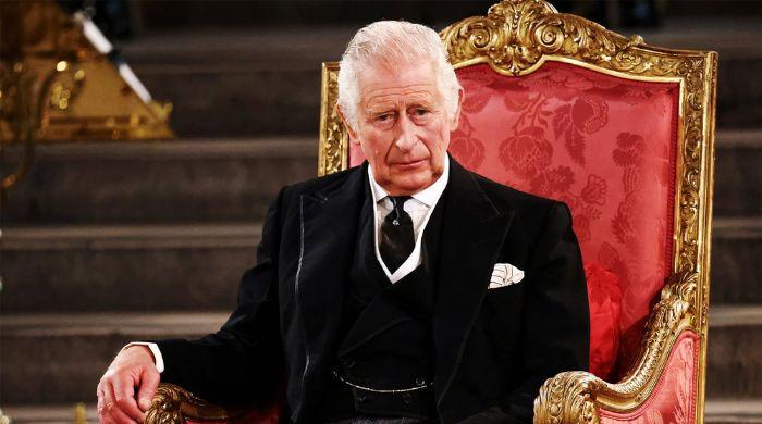 King Charles appeared moved as he led nation in two-minute silence on Remembrance Sunday