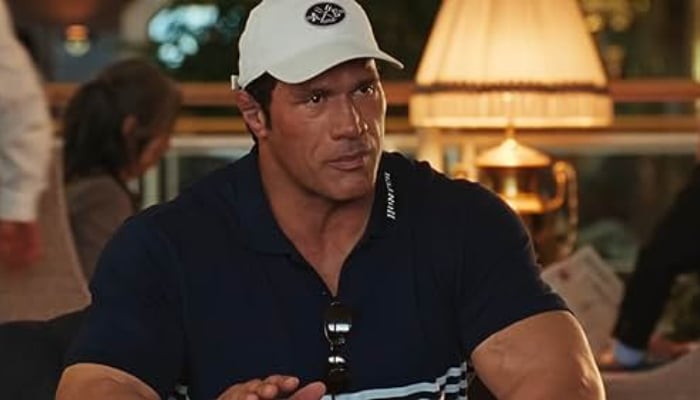 Dwyane Johnson as Mark Kerr in The Smashing Machine
