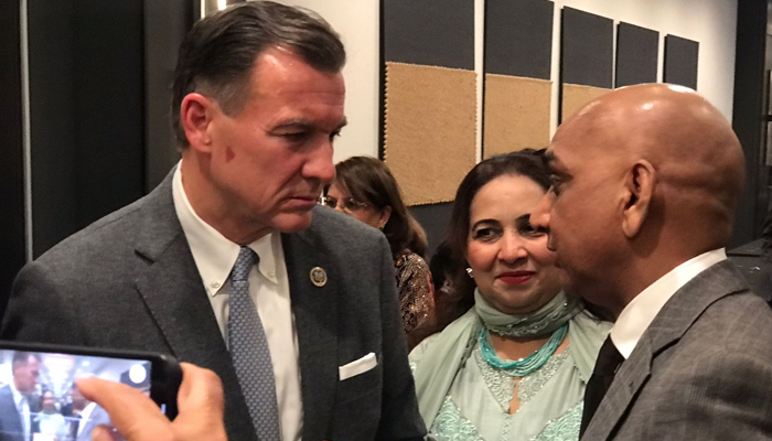 US Congressman Tom Suozzi speaks to Geo News after attending an event in New York. — Reporter