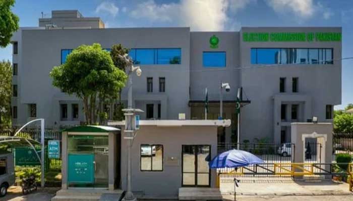 The front facade of the renovated ECP office in Islamabad. — ECP website/File