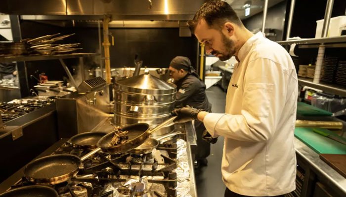 Stand-out dishes at Woohoo include dinosaur tartare, meant to recreate the taste of extinct reptiles. — AFP