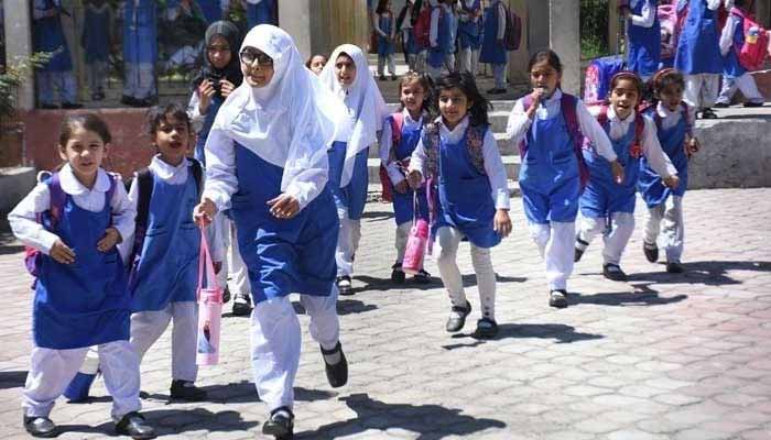 Students leave for their homes after school timings end on May 10, 2023. — Online
