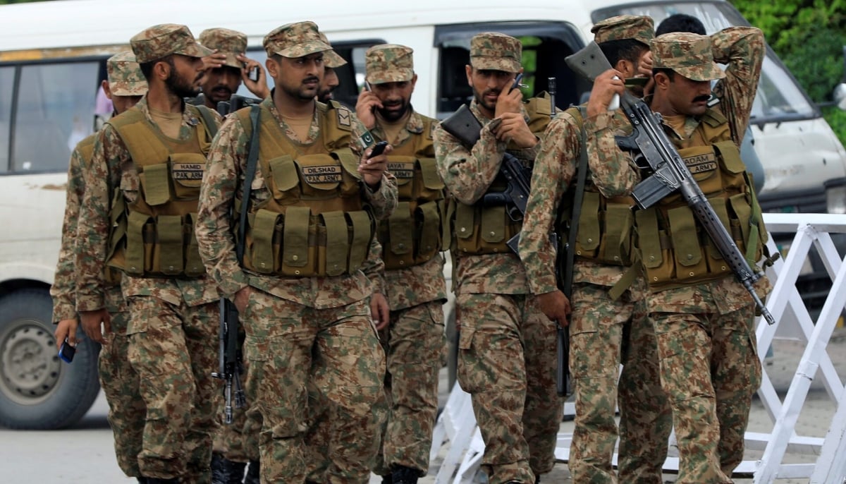 This photograph shows Pakistan Army soldiers in Rawalpindi on July 24, 2018. — Reuters