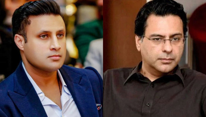 This collage shows Zulfi Bukhari (left) and Moonis Elahi. — Reporter