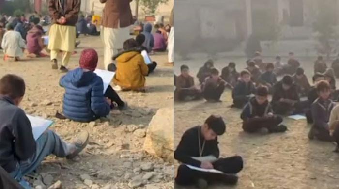 Students forced to take classes in open at Mohmand's govt school