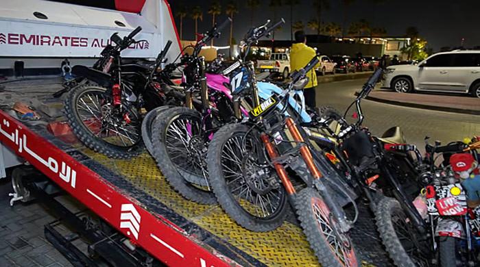 Dubai police seize electric bikes from 90 riders for dangerous stunts at Kite beach
