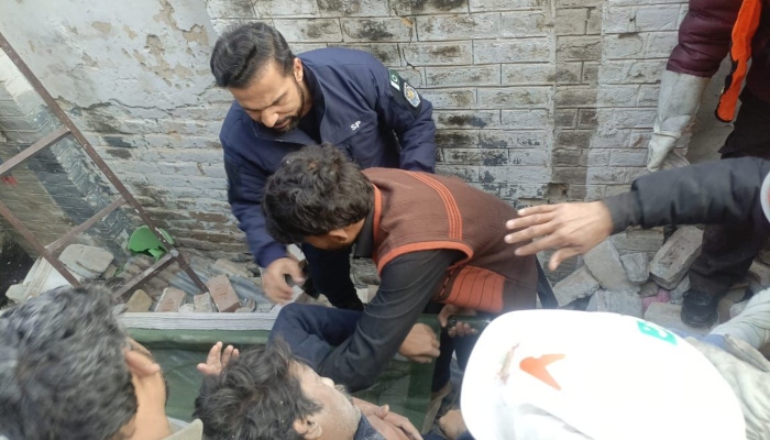 Rescue work being carried out following a cylinde explosion in Islamabad, January 11, 2026. — X/@ICT_Police