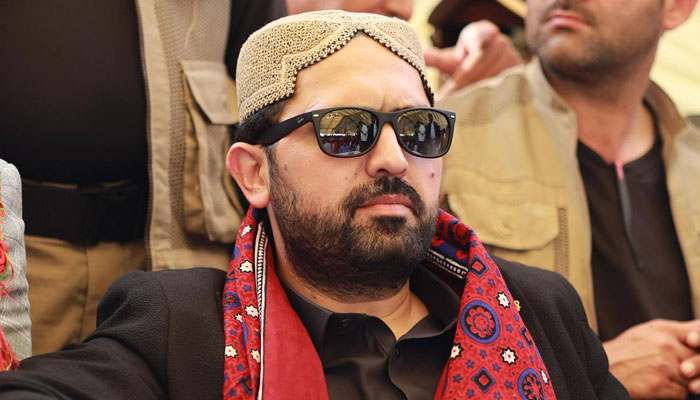 Khyber Pakhtunkhwa Chief Minister Sohail Afridi gestures during an event in Jamshoro on January 11, 2026. — Facebook/ImMuhammadSohailAfridi/File