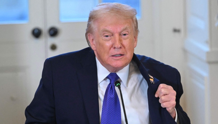 US President Donald Trump speaks during a meeting with US oil companies executives in the East Room of the White House in Washington, DC on January 9, 2026. — AFP