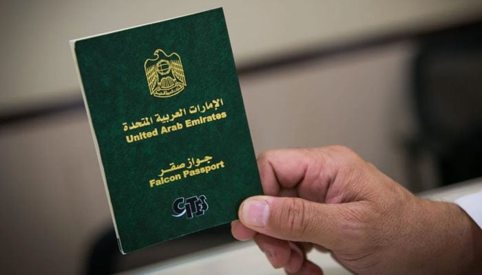 A person showing a UAE passport. — Reuters/File