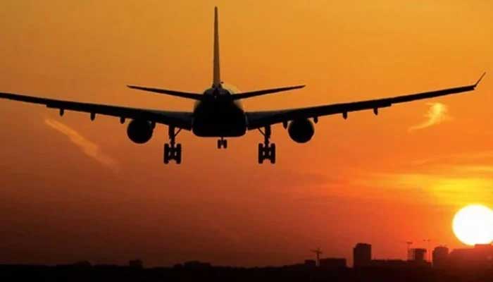 Representational image of a landing aircraft. — AFP