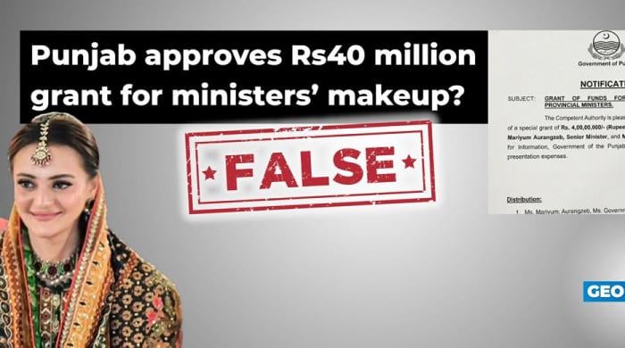 Fact-check: Punjab govt did not approve Rs40 million grant for ministers' makeup