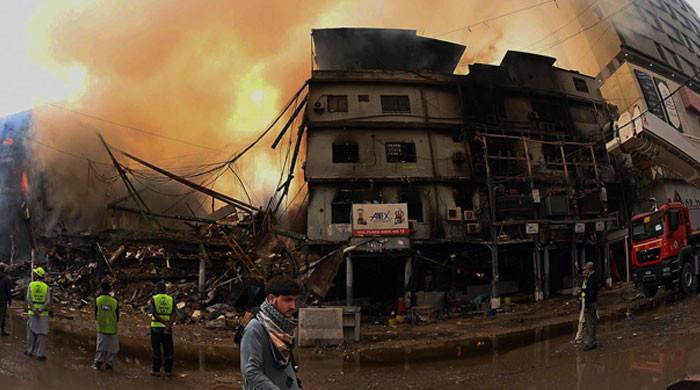 Authorities prepare Gul Plaza fire timeline using CCTV footage