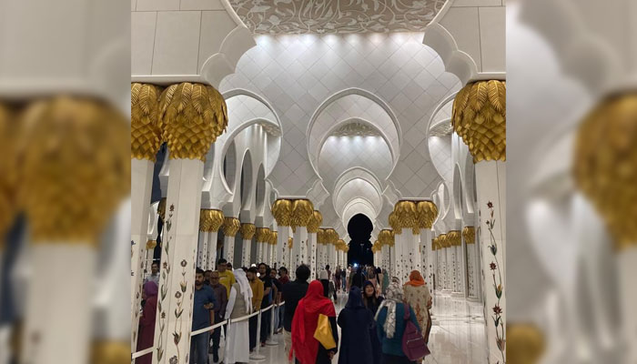 People visit UAEs Sheikh Zayed Grand Mosque. — Reporter